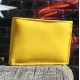 Large Tiny Wallet Yellow Leather